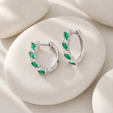20MM Marquise Hoops  in 925 Silver