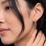 20MM Marquise Hoops  in 925 Silver