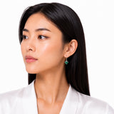7MM Princess Cut Drop Earrings in 925 Silver