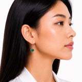 7MM Princess Cut Drop Earrings in 925 Silver