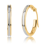 Balance Two-Tone Hoops in 14k Gold