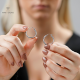 3MM Tube Classic Hoops in 14K Gold