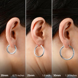 3MM Tube Classic Hoops in 14K Gold