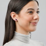 Cushion-Cut Solitaire Gemstone Studs in 14k Gold