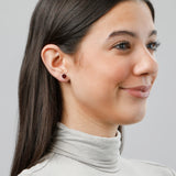 Cushion-Cut Solitaire Gemstone Studs in 14k Gold