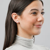 Cushion-Cut Solitaire Gemstone Studs in 14k Gold