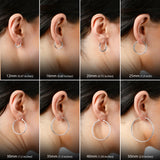 2MM Tube Classic Hoops in 14K Gold