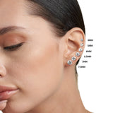 Everyday Cubic Zirconia Studs in 14k Gold