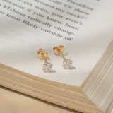 Everyday Cubic Zirconia Studs in 14k Gold