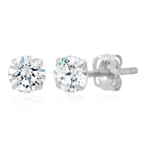 Everyday Cubic Zirconia Studs in 14k Gold