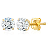 Everyday Cubic Zirconia Studs in 14k Gold