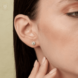Everyday Cubic Zirconia Studs in 14k Gold