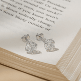 Everyday Cubic Zirconia Studs in 14k Gold