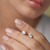 Everyday Cubic Zirconia Studs in 14k Gold