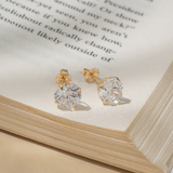 Everyday Cubic Zirconia Studs in 14k Gold