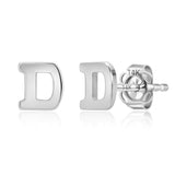Mini Initial Studs in 14k Gold