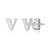 Mini Initial Studs in 14k Gold