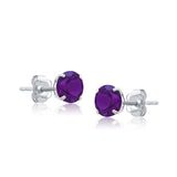 Classic 6mm Round Stud Earrings in 14K Gold