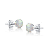 Classic 6mm Round Stud Earrings in 14K Gold