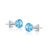 Classic 6mm Round Stud Earrings in 14K Gold