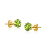 Classic 6mm Round Stud Earrings in 14K Gold