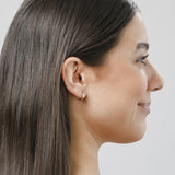 Round the Clock Flat Huggies in 14k Yellow Gold