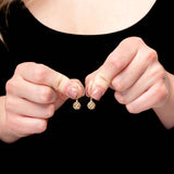 Lattice Ball Dangles in 14k Gold