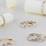 Spira Two-Tone Gold Hoops in 10k Gold