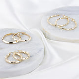 15mm Twisted Solid 10k Gold Hoop Earrings