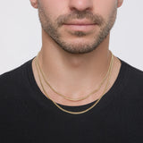Miami 2.8mm Cuban Link Chain in 14k Gold