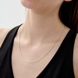 Siena 2.3mm Two-Tone Mariner Chain in 14k Gold