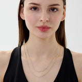 Siena 2.3mm Two-Tone Mariner Chain in 14k Gold
