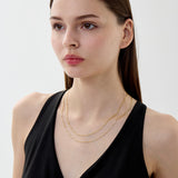 Isola 2.2mm Two-Tone Figaro Chain in 14k Gold