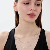 Lucca 2mm Tricolor Mirror Valentino Chain in 14k Gold