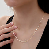 Lucca 2mm Tricolor Mirror Valentino Chain in 14k Gold