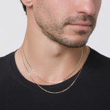 Brera 1.7mm Diamond Cut Tricolor Valentino Chain in 14k Gold