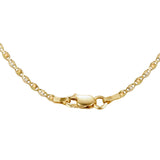 Brera 1.7mm Diamond Cut Tricolor Valentino Chain in 14k Gold