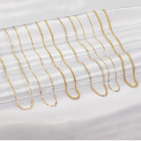 Lucca 2mm Tricolor Mirror Valentino Chain in 14k Gold