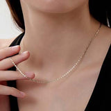 Brera 1.7mm Diamond Cut Tricolor Valentino Chain in 14k Gold