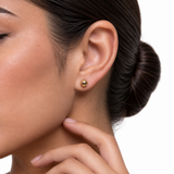 14K Yellow Gold Ball Stud Earrings