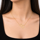 10K Gold Initial Letter Pendant Necklace