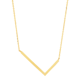 10K Gold Initial Letter Pendant Necklace