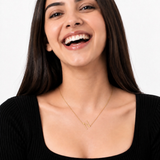 10K Gold Initial Letter Pendant Necklace