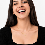 10K Gold Initial Letter Pendant Necklace