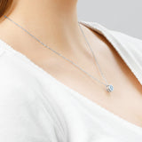 Solitaire Bezel Set Gemstone Pendant in 14k Gold