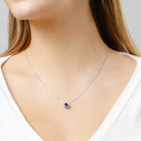 Solitaire Bezel Set Gemstone Pendant in 14k Gold