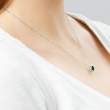 Solitaire Bezel Set Gemstone Pendant in 14k Gold