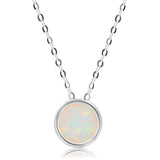 Solitaire Bezel Set Gemstone Pendant in 14k Gold