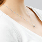 Solitaire Bezel Set Gemstone Pendant in 14k Gold