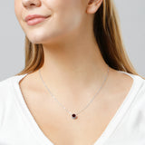 Solitaire Bezel Set Gemstone Pendant in 14k Gold